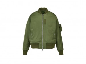 Onitsuka Tiger Bomber Jacket Kleidung Herren Khaki | XF7869035