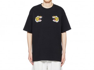 Onitsuka Tiger Graphic Tee Kleidung Damen Schwarz | PT2681397