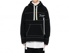 Onitsuka Tiger Hoodie Kleidung Herren Schwarz | ID7851403