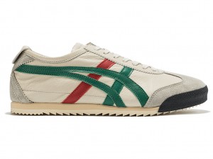 Onitsuka Tiger Mexico 66 Deluxe Schuhe Damen Weiß Grün | PD1397045