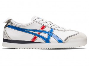 Onitsuka Tiger Mexico 66 SD PF Schuhe Damen Weiß Blau | NU0817546