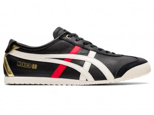 Onitsuka Tiger Mexico 66 Schuhe Damen Schwarz Weiß | MX6423708