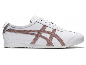 Onitsuka Tiger Mexico 66 Schuhe Damen Weiß Rosa Gold | KO5476398