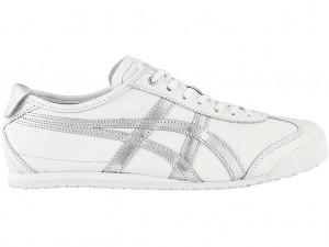 Onitsuka Tiger Mexico 66 Schuhe Damen Weiß Silber | NY4290651