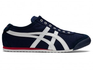 Onitsuka Tiger Mexico 66 Slip On Schuhe Damen Navy Weiß | XS3257481