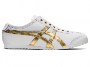 Onitsuka Tiger Mexico 66 Slip On Schuhe Herren Weiß Gold | EO0426197