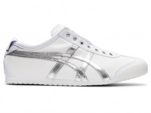 Onitsuka Tiger Mexico 66 Slip On Schuhe Damen Weiß Silber | EX5813027