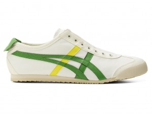 Onitsuka Tiger Mexico 66 Slip On Schuhe Damen Weiß Grün | WI3682451