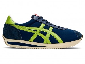 Onitsuka Tiger Moal 77 Nm Schuhe Herren Peacoat / Neon Lime | TB8045197