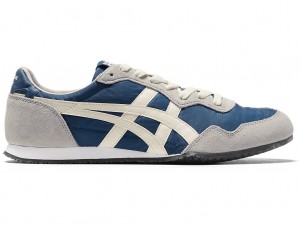 Onitsuka Tiger Serrano Schuhe Damen Blau Weiß | JL1524789