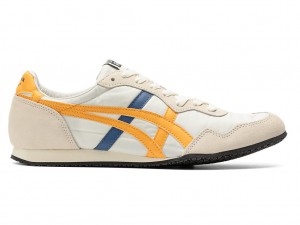 Onitsuka Tiger Serrano Schuhe Damen Weiß Gelb | UA4193750