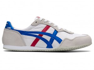 Onitsuka Tiger Serrano Schuhe Damen Weiß Blau | ZS5634087