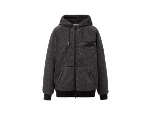 Onitsuka Tiger Zip-Up Hoodie Kleidung Herren Schwarz | IQ4836290