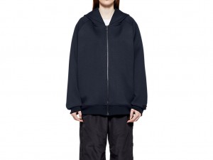 Onitsuka Tiger Zip Up Hoodie Kleidung Damen Navy | DX1369247