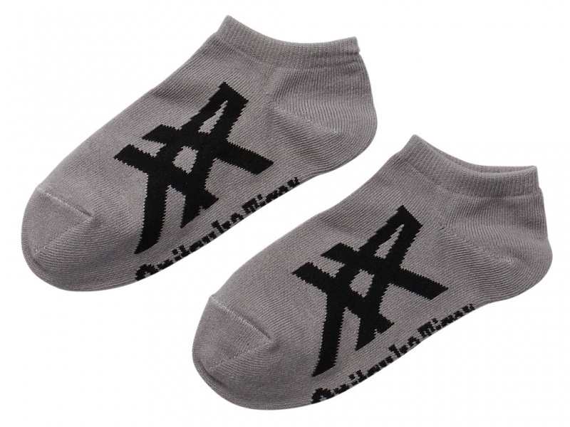 Onitsuka Tiger Ankle Socks Accessoires Damen Grau Schwarz | SH0263159