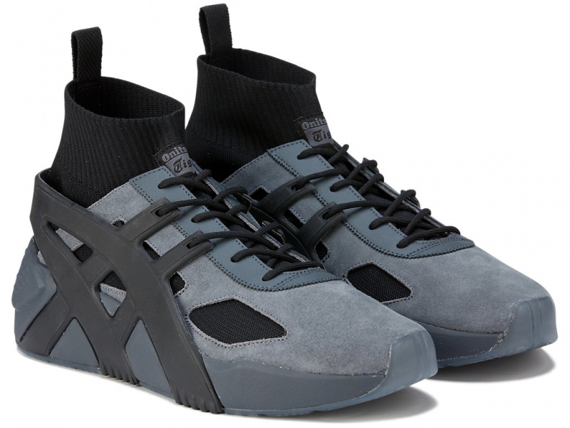 Onitsuka Tiger Big Logo Trainer 2.0 Sock Schuhe Damen Schwarz | CR5869174