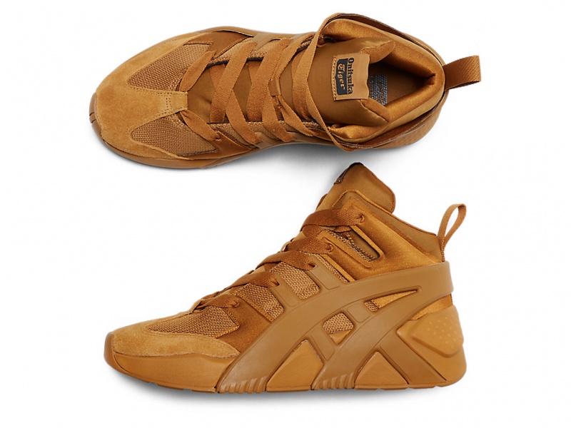 Onitsuka Tiger Big Logo Trainer Puffed Schuhe Herren Tan Presidio / Tan Presidio | JS2639450