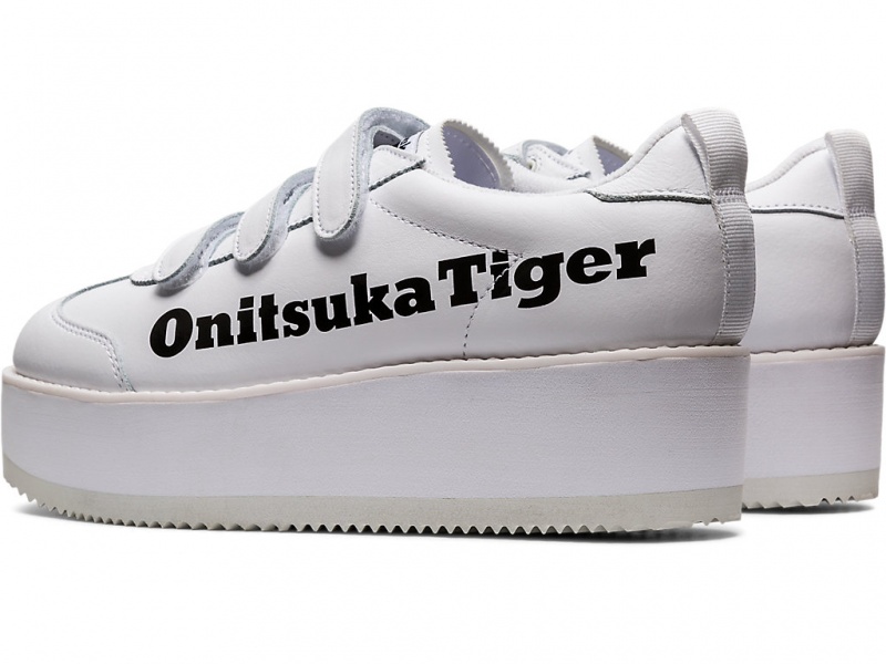 Onitsuka Tiger Delegation Chunk W Schuhe Damen Weiß Schwarz | JB9758610