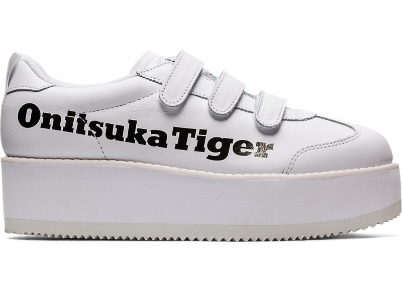 Onitsuka Tiger Delegation Chunk W Schuhe Damen Weiß Schwarz | JB9758610