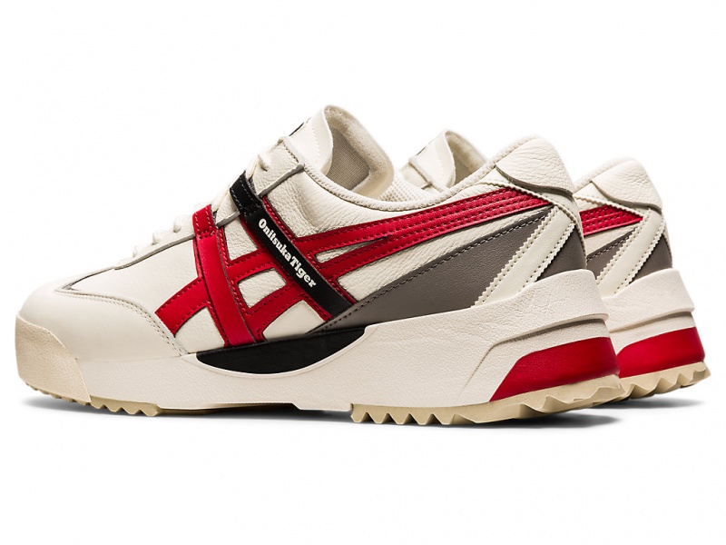 Onitsuka Tiger Delegation Ex Schuhe Damen Weiß Rot | RX2674519