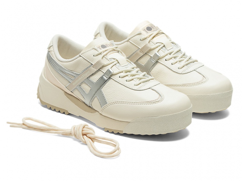 Onitsuka Tiger Delegation Ex Schuhe Damen Weiß Silber | YV1723694