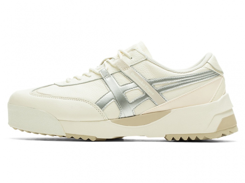 Onitsuka Tiger Delegation Ex Schuhe Damen Weiß Silber | YV1723694