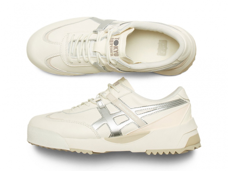 Onitsuka Tiger Delegation Ex Schuhe Damen Weiß Silber | YV1723694