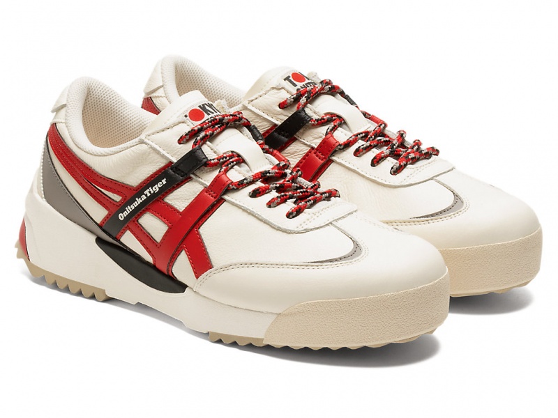 Onitsuka Tiger Delegation Ex Schuhe Herren Weiß Rot | IJ8154327