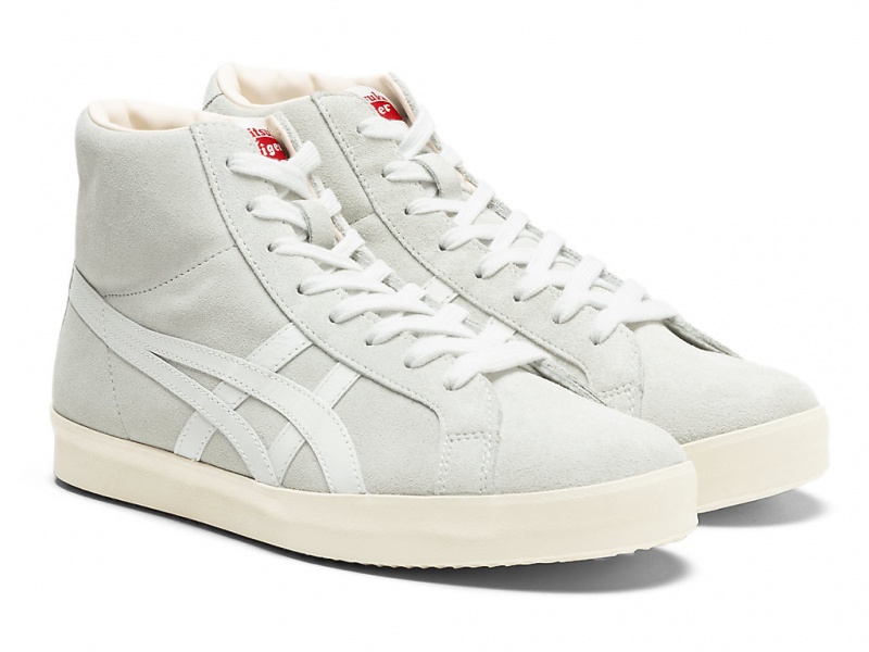 Onitsuka Tiger Fabre Hi Nm Schuhe Damen Grau Weiß | VF3267945