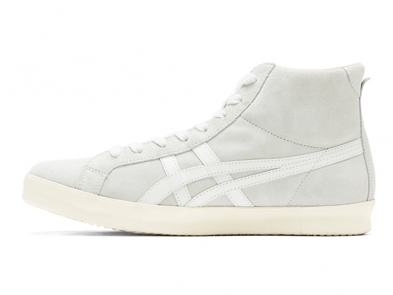 Onitsuka Tiger Fabre Hi Nm Schuhe Damen Grau Weiß | VF3267945