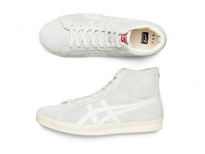 Onitsuka Tiger Fabre Hi Nm Schuhe Damen Grau Weiß | VF3267945