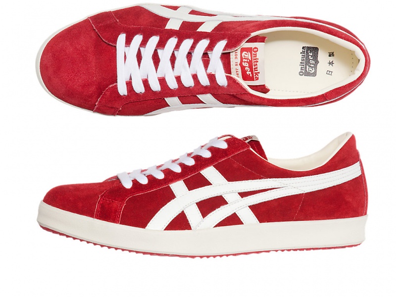 Onitsuka Tiger Fabre Nm Schuhe Damen Rot Weiß | PZ9176043