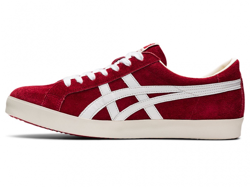 Onitsuka Tiger Fabre Nm Schuhe Damen Rot Weiß | PZ9176043