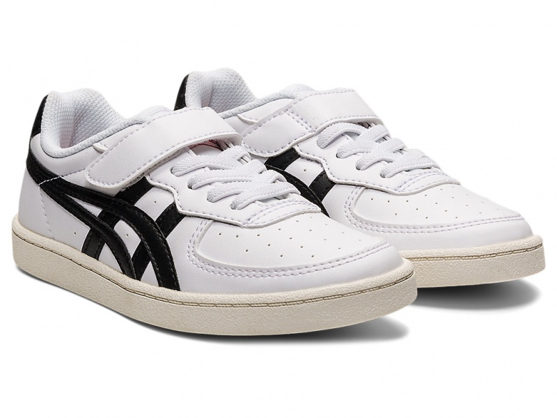 Onitsuka Tiger GSM Schuhe Kinder Weiß Schwarz | ZH3027856