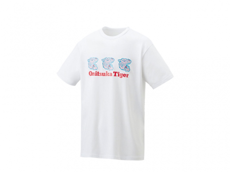 Onitsuka Tiger Graphic Tee Kleidung Damen Weiß | BD4168205