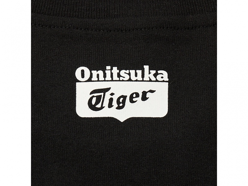 Onitsuka Tiger Graphic Tee Kleidung Damen Schwarz | PT2681397