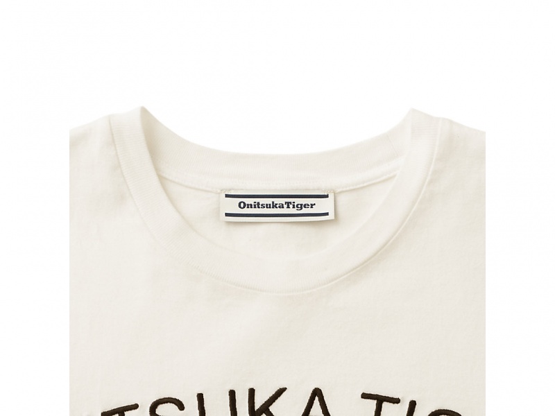 Onitsuka Tiger Graphic Tee Kleidung Damen Weiß | XI3862574