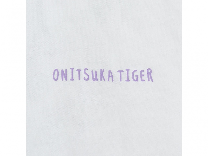 Onitsuka Tiger Graphic Tee Kleidung Damen Weiß | FZ7460319