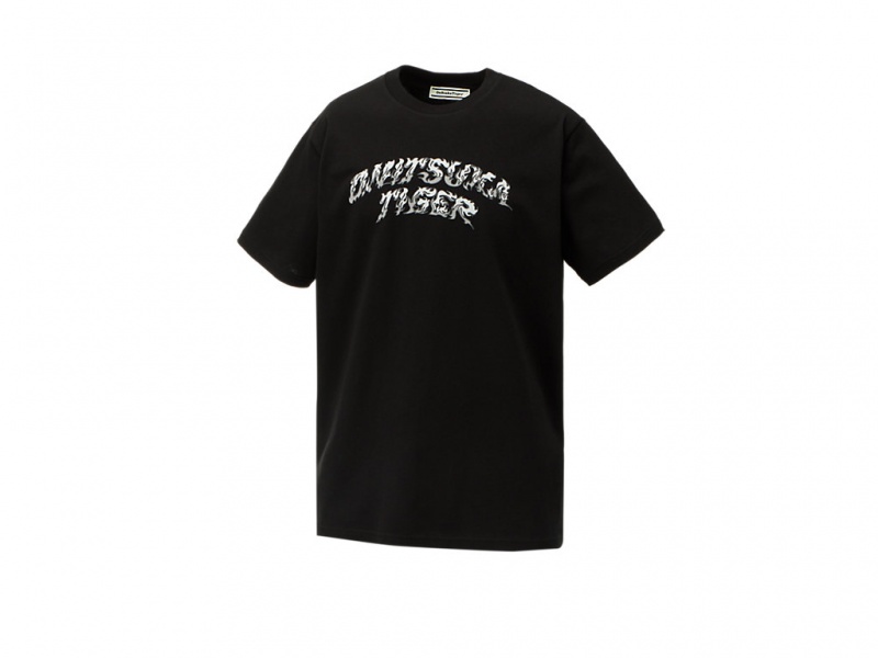 Onitsuka Tiger Graphic Tee Kleidung Damen Schwarz | OW0256138