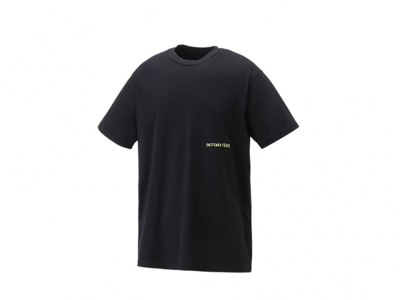 Onitsuka Tiger Graphic Tee Kleidung Herren Schwarz | AV3207146