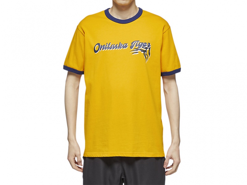 Onitsuka Tiger Graphic Tee Kleidung Herren Gelb | QS2439618