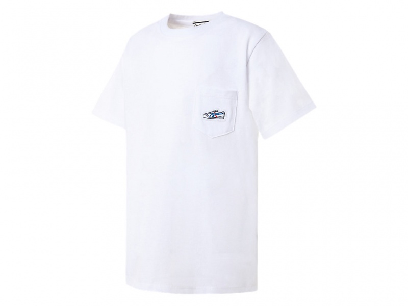 Onitsuka Tiger Graphic Tee Oberteile Kinder Weiß | IP1538760