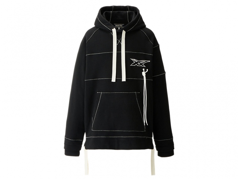 Onitsuka Tiger Hoodie Kleidung Herren Schwarz | ID7851403