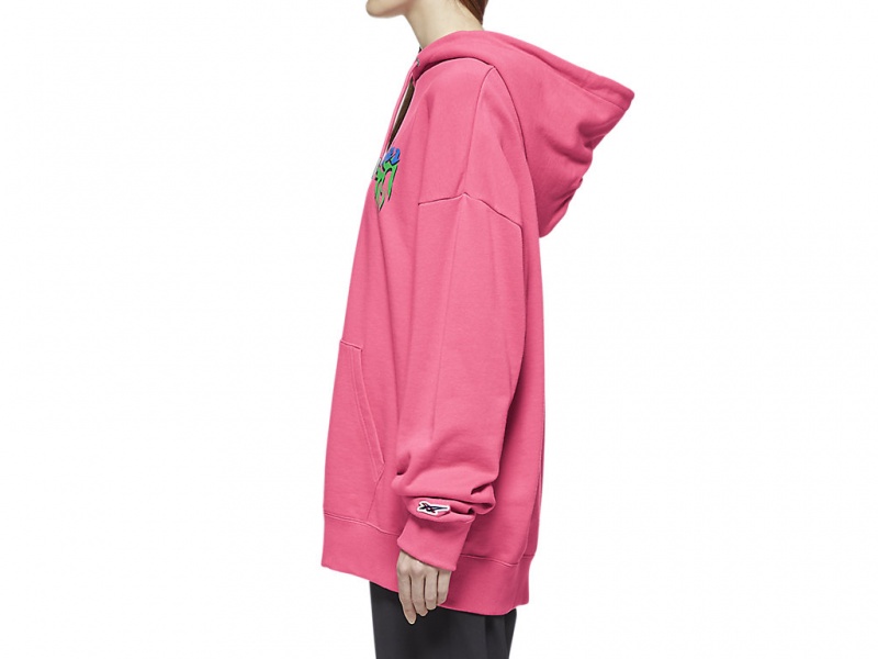 Onitsuka Tiger Hoodie Top Kleidung Damen Rosa | KZ8327041