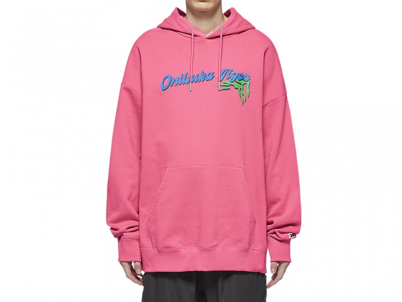 Onitsuka Tiger Hoodie Top Kleidung Herren Rosa | HT7594860