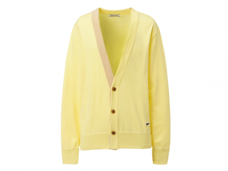 Onitsuka Tiger Knit Cardigan Kleidung Damen Hellgelb | AP0675928