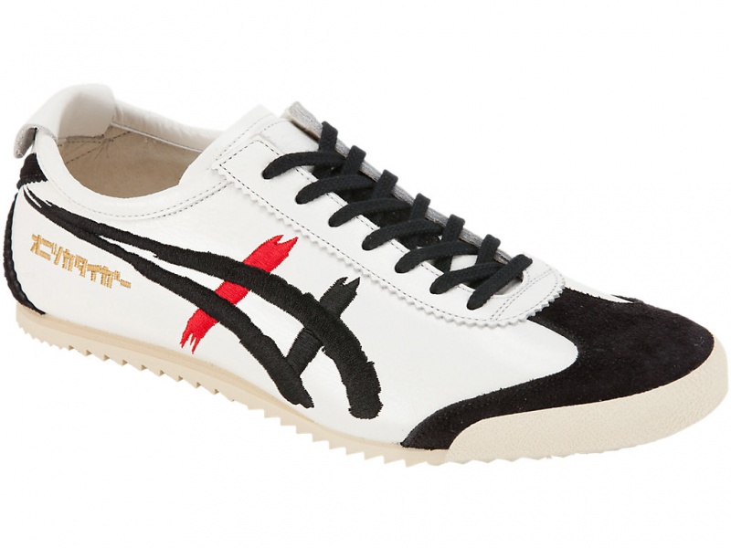 Onitsuka Tiger Mexico 66 Deluxe Schuhe Damen Weiß Schwarz | XQ4865370