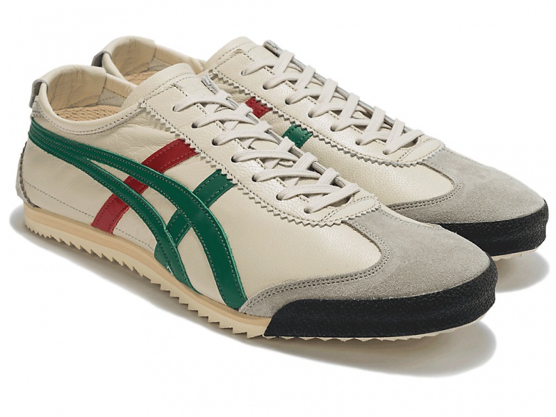 Onitsuka Tiger Mexico 66 Deluxe Schuhe Damen Weiß Grün | LS2684301