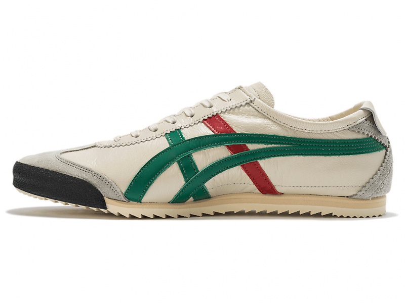 Onitsuka Tiger Mexico 66 Deluxe Schuhe Damen Weiß Grün | LS2684301