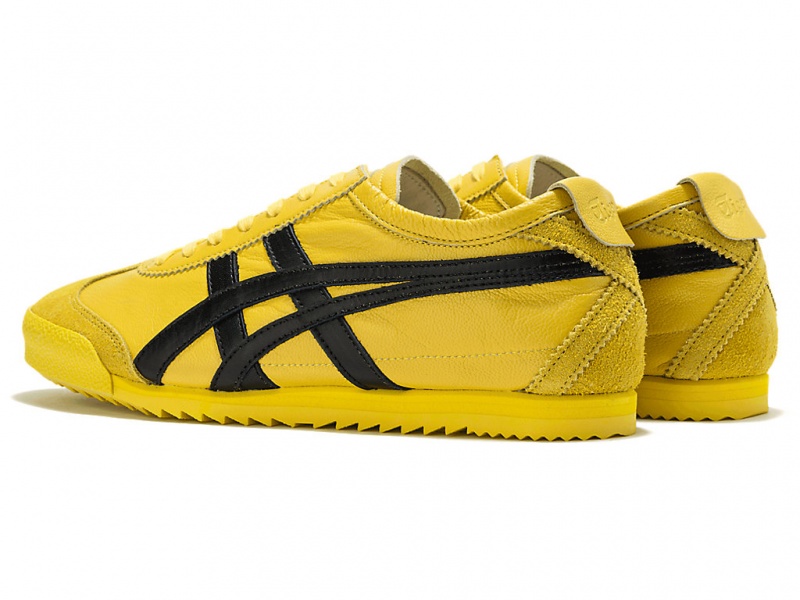 Onitsuka Tiger Mexico 66 Deluxe Schuhe Damen Gelb Schwarz | MJ0318472